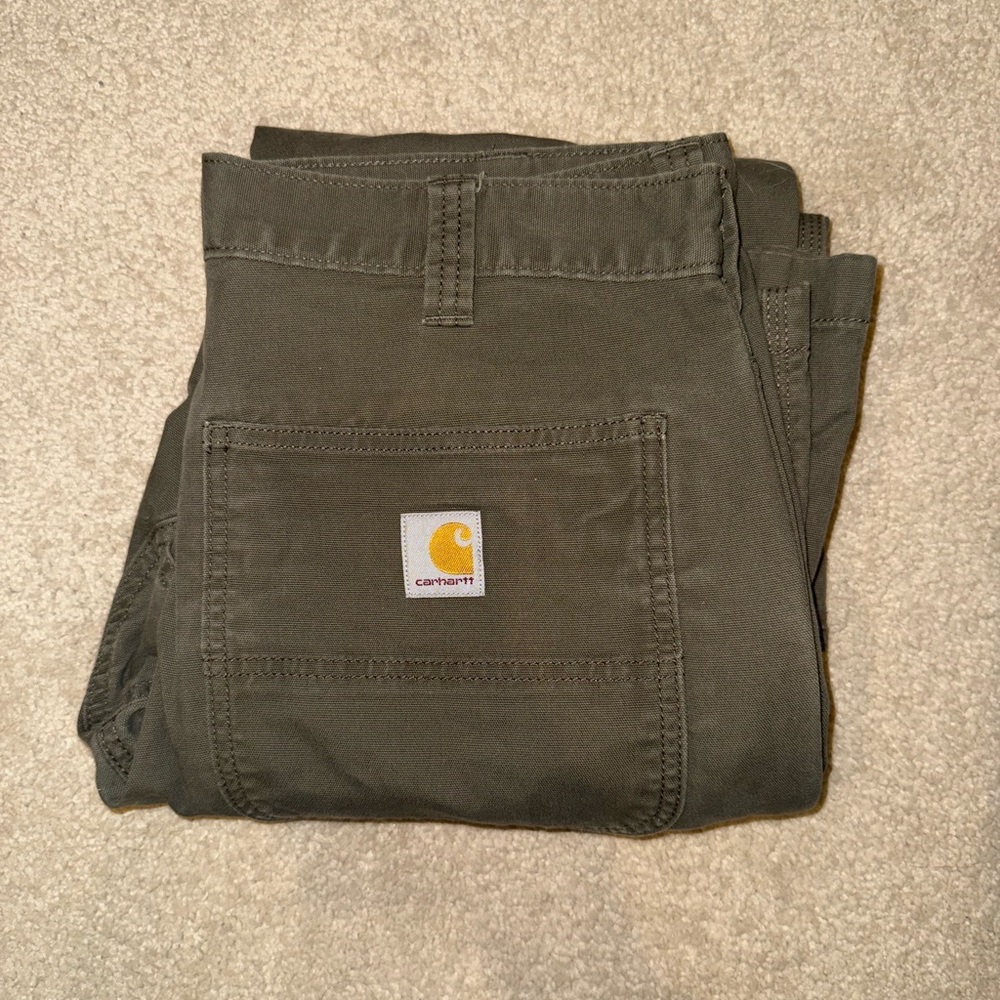 Carhartt Olive Green Work Pants